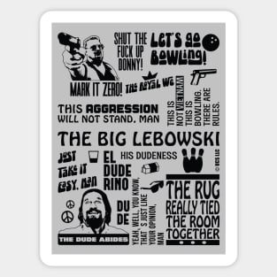 The Big Lebowski Quotes Sticker